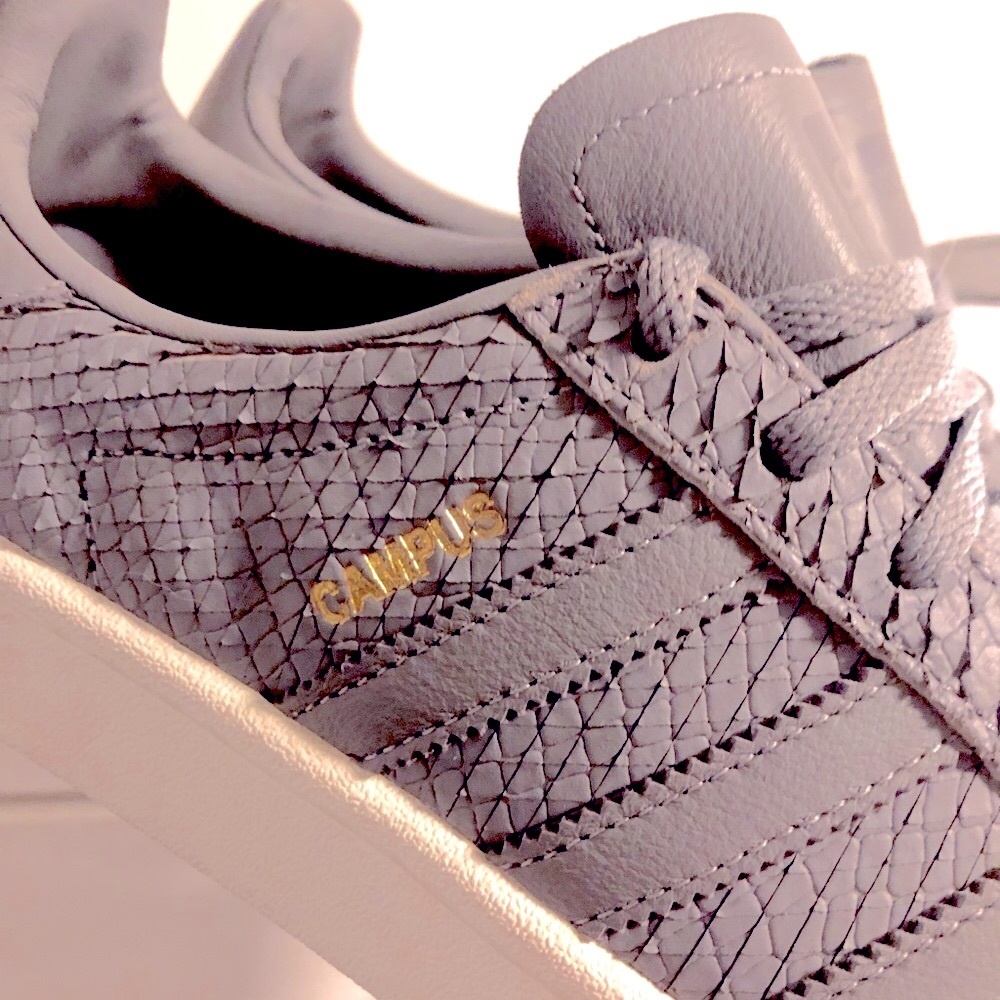 Adidas CAMPUS Rare - Ostrich color Alligator skin. NEW